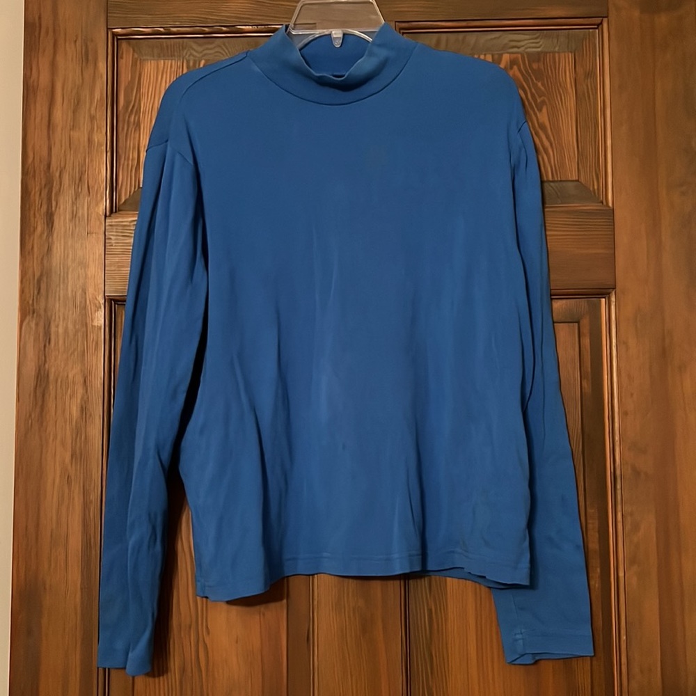 Blue Kim Rogers size XL turtleneck top